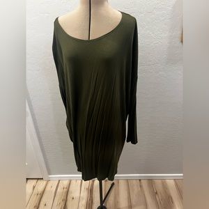 Green tunic dress size Large.